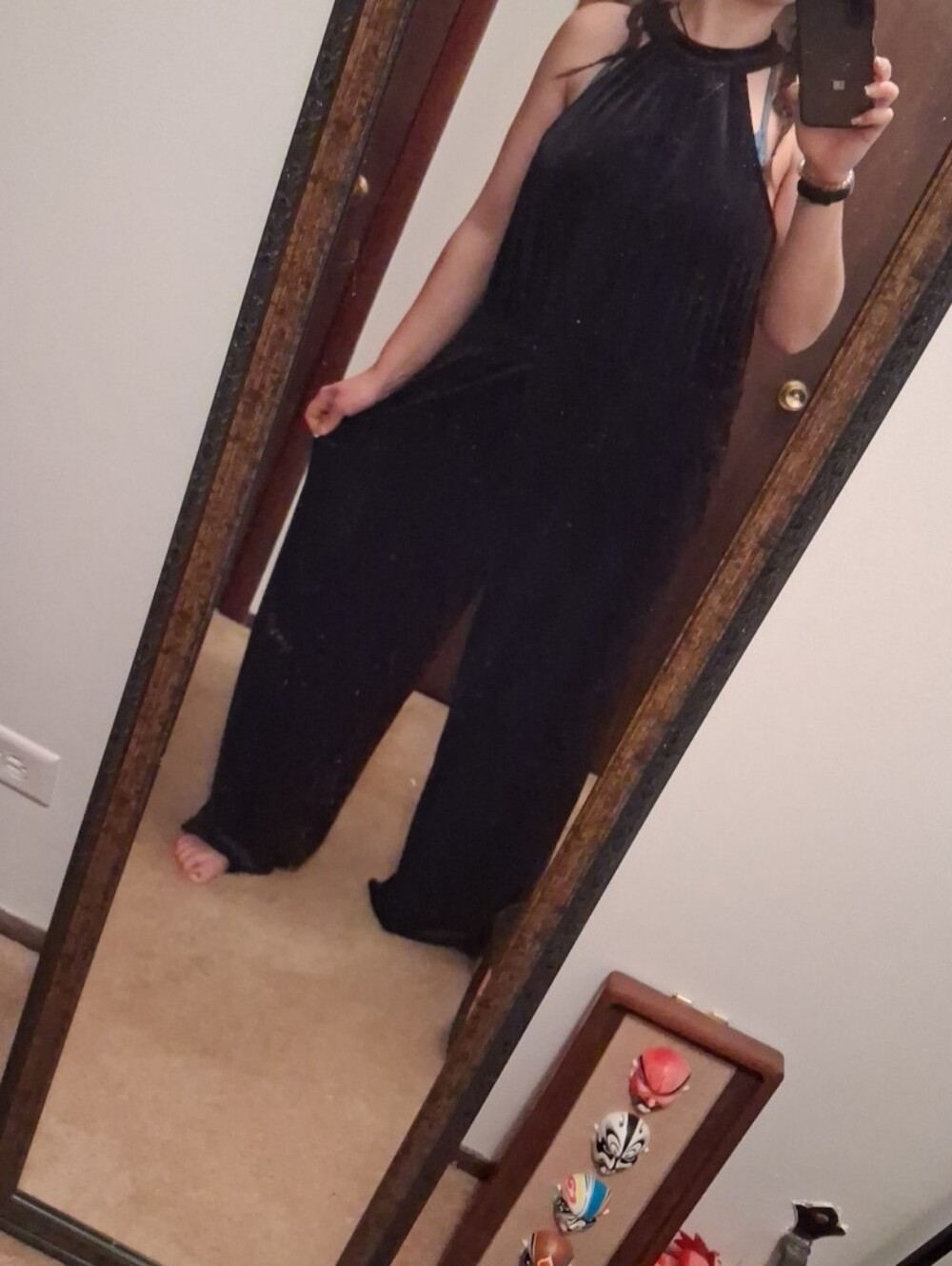 🚨5/$20🚨a new day Black Halter Wide-Leg Jumpsuit